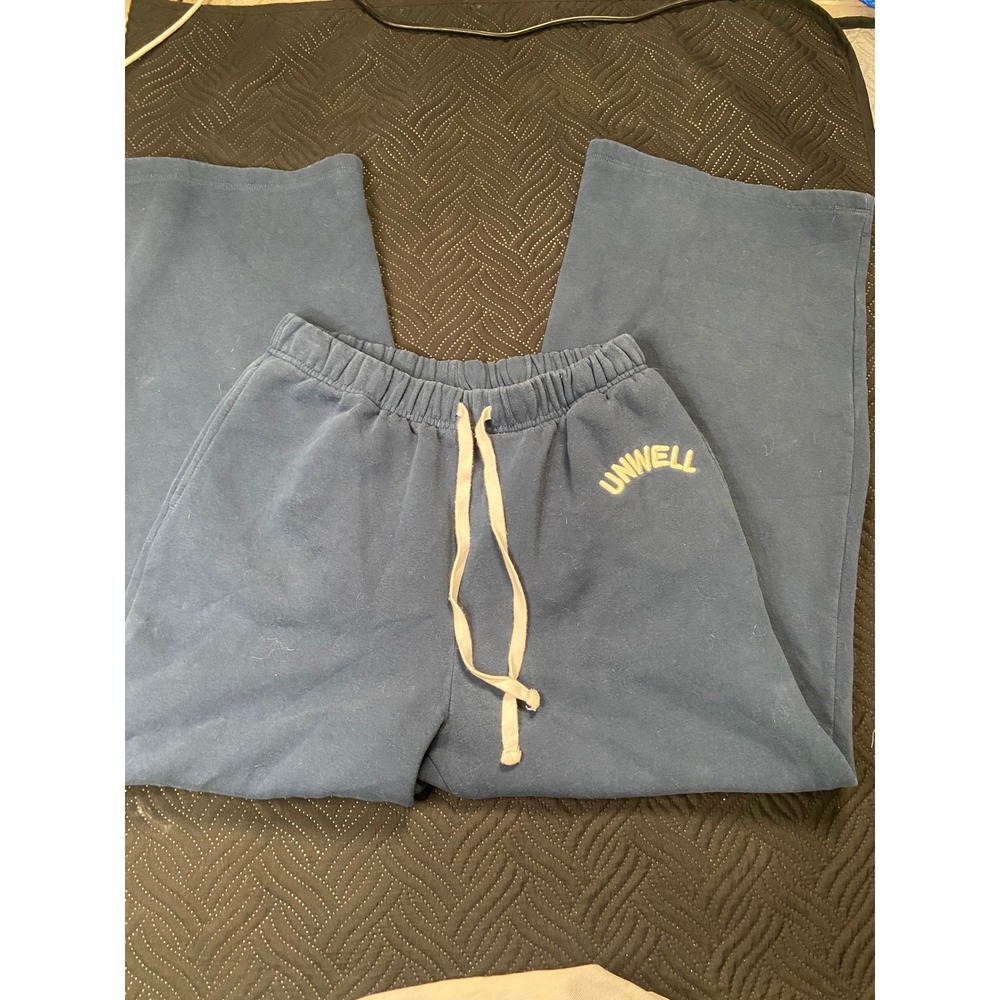 Unwell Call Her Daddy Alex Cooper Blue Wide Leg Sweatpants Medium